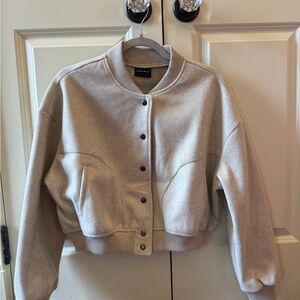 New Look Women's Gray Bomber Jacket